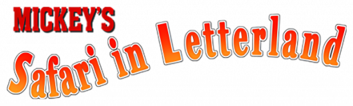 Mickey's Safari in Letterland (USA) logo